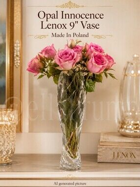 Opal Innocence Lenox 9" Vase Made In Poland